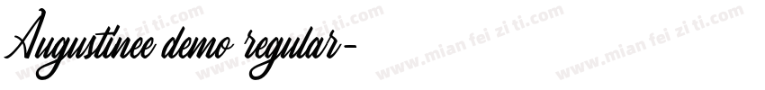 Augustinee demo regular字体转换
